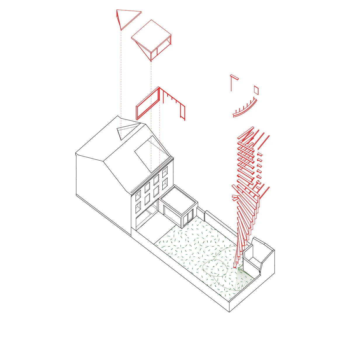 esquisse de l’extension de la maison –  Yoda Architecture