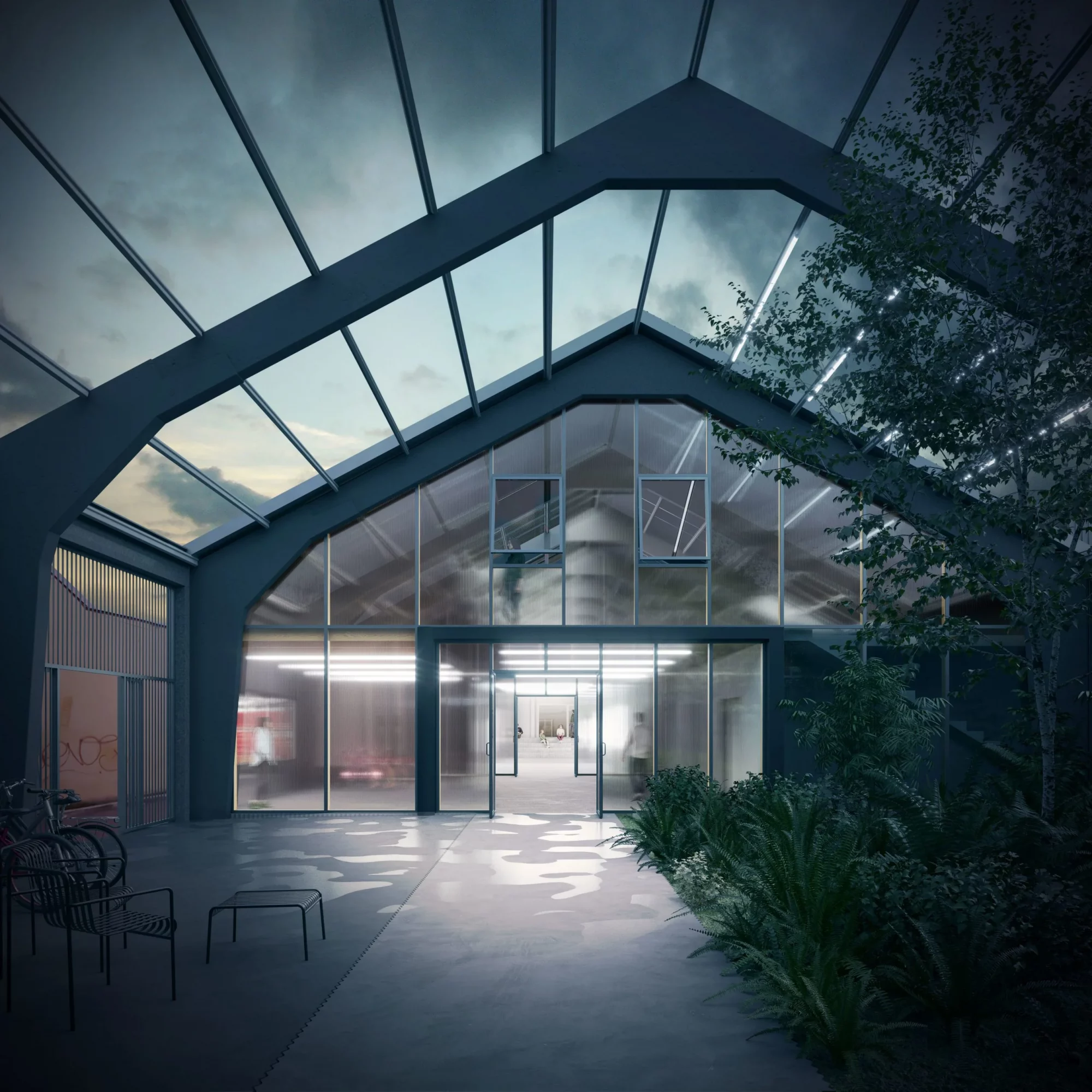 Studio roubaix patio – Nuit- Yoda Architecture